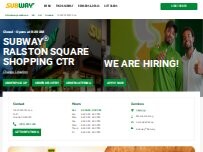 Website Screenshot Subway