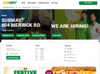 Website Screenshot Subway