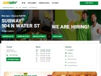 Website Screenshot Subway