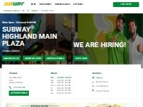 Website Screenshot Subway