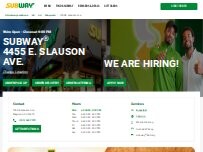 Website Screenshot Subway