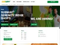 Website Screenshot Subway