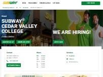 Website Screenshot Subway