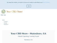 Your CBD Store - Statesboro, GA website screenshot