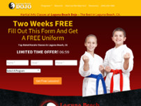 Laguna Beach Dojo website screenshot