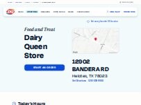 Website Screenshot Dairy Queen