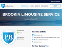 Brookin Limousine Service website screenshot