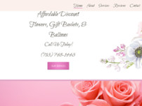 Affordable Discount Flowers, Gift Baskets, & Balloons website screenshot