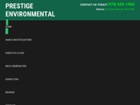 Prestige Environmental Inc website screenshot