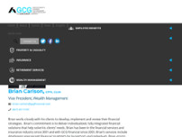 Brian Carlson, GCG Financial website screenshot