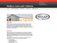 Wallace Auto and Collision website screenshot