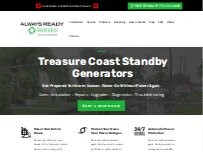 Website Screenshot Always Ready Generators, LLC