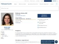 Website Screenshot Rebecca Jones, MD
