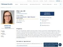 Website Screenshot Ellen Lyle, MD