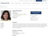Website Screenshot Lynne Seoane, MD