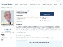 Website Screenshot Gregory Morris, MD