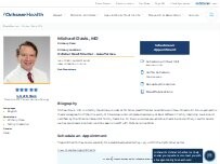 Website Screenshot Michael Davis, MD