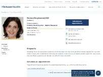 Website Screenshot Renee Reymond, MD