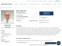 Website Screenshot Ryan Griffin, MD
