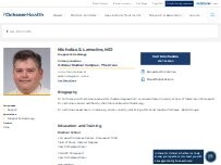 Website Screenshot Nicholas S. Lemoine, MD