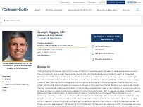 Website Screenshot Joseph Biggio, MD