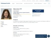 Website Screenshot Riza E. Cruz, MD