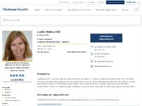 Website Screenshot Leslie Blake, MD