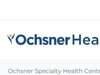 Website Screenshot Ochsner Specialty Health Center - Raceland