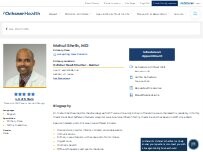 Website Screenshot Mehul Sheth, MD