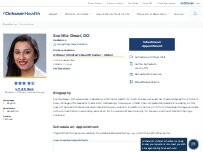 Website Screenshot Suchita Desai, DO
