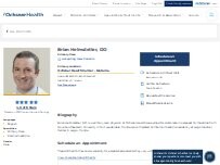Website Screenshot Brian Helmstetter, DO