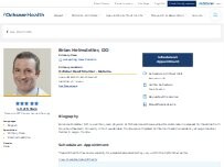 Website Screenshot Brian Helmstetter, DO
