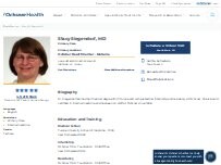 Website Screenshot Stacy Siegendorf, MD