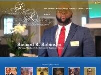 Website Screenshot Richard R. Robinson Funeral Home and Cremation Services
