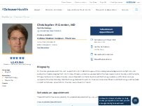 Website Screenshot Christopher P. Grenier, MD