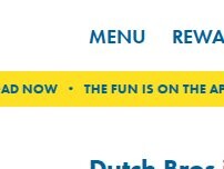 Website Screenshot Dutch Bros Coffee