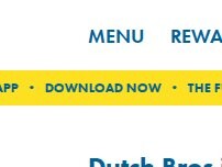 Website Screenshot Dutch Bros Coffee