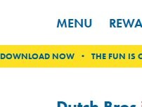 Website Screenshot Dutch Bros Coffee