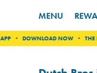 Website Screenshot Dutch Bros Coffee