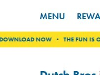 Website Screenshot Dutch Bros Coffee