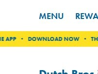 Website Screenshot Dutch Bros Coffee