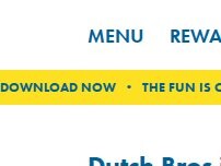 Website Screenshot Dutch Bros Coffee