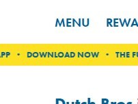 Website Screenshot Dutch Bros Coffee