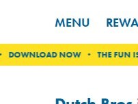 Website Screenshot Dutch Bros Coffee
