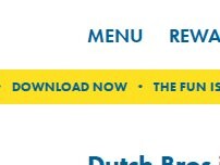 Website Screenshot Dutch Bros Coffee