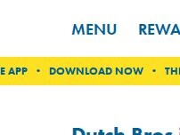 Website Screenshot Dutch Bros Coffee