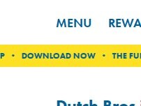 Website Screenshot Dutch Bros Coffee