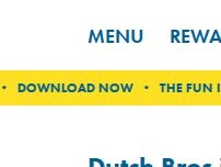 Website Screenshot Dutch Bros Coffee