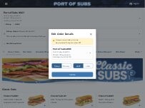 Website Screenshot Port of Subs