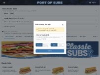 Website Screenshot Port of Subs
